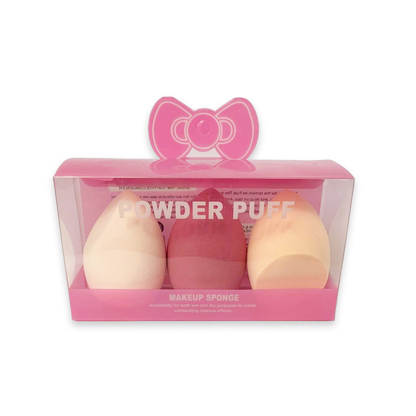 Make-Up Powder Puff Kit X3