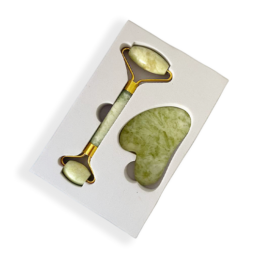 Kit Jade Gua Sha Y Roller Facial