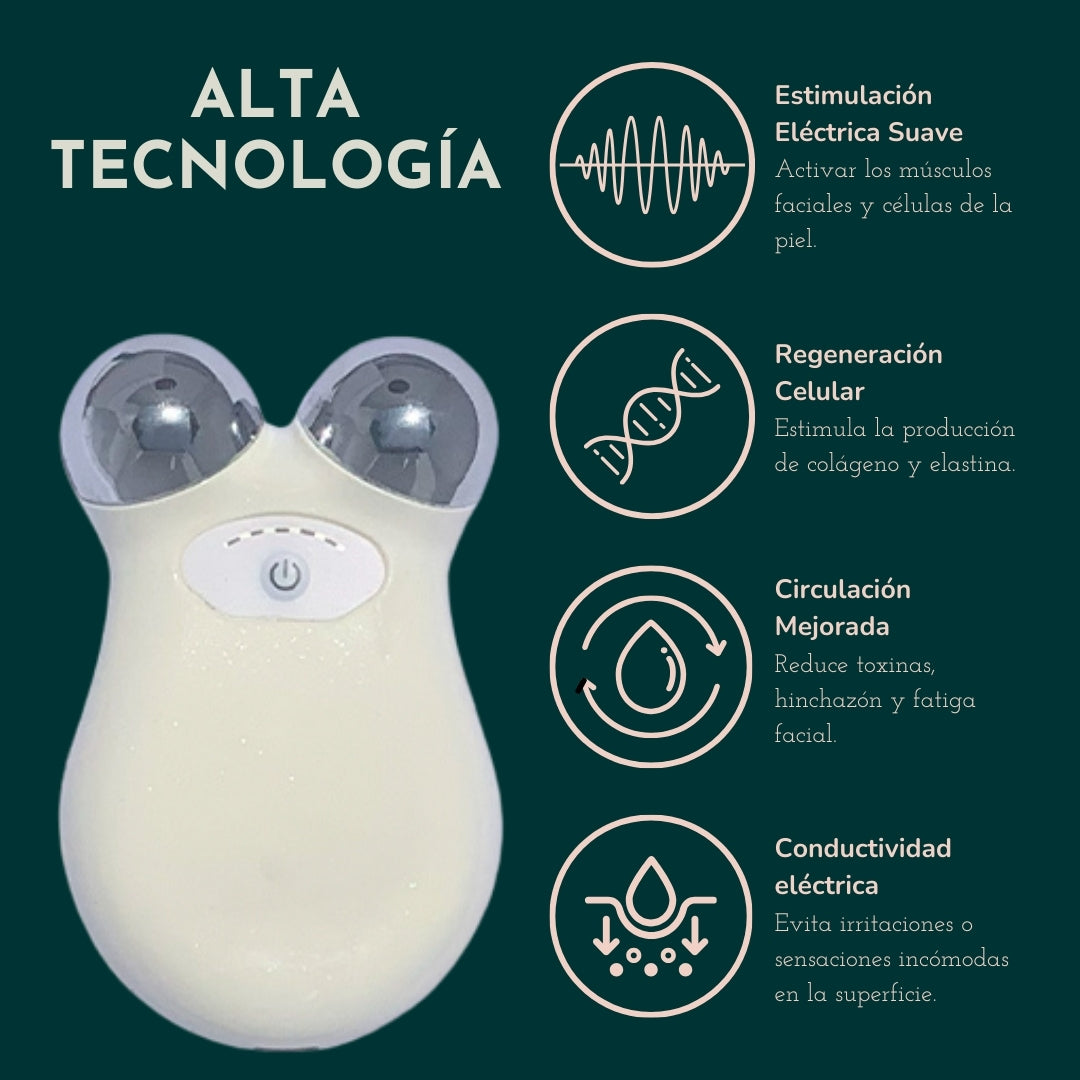 Mini Masajeador Facial de Microcorriente